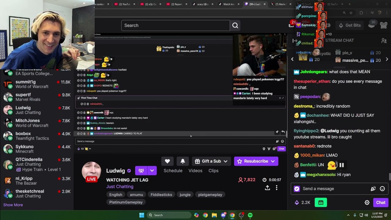 xQc Trolls Ludwig Live