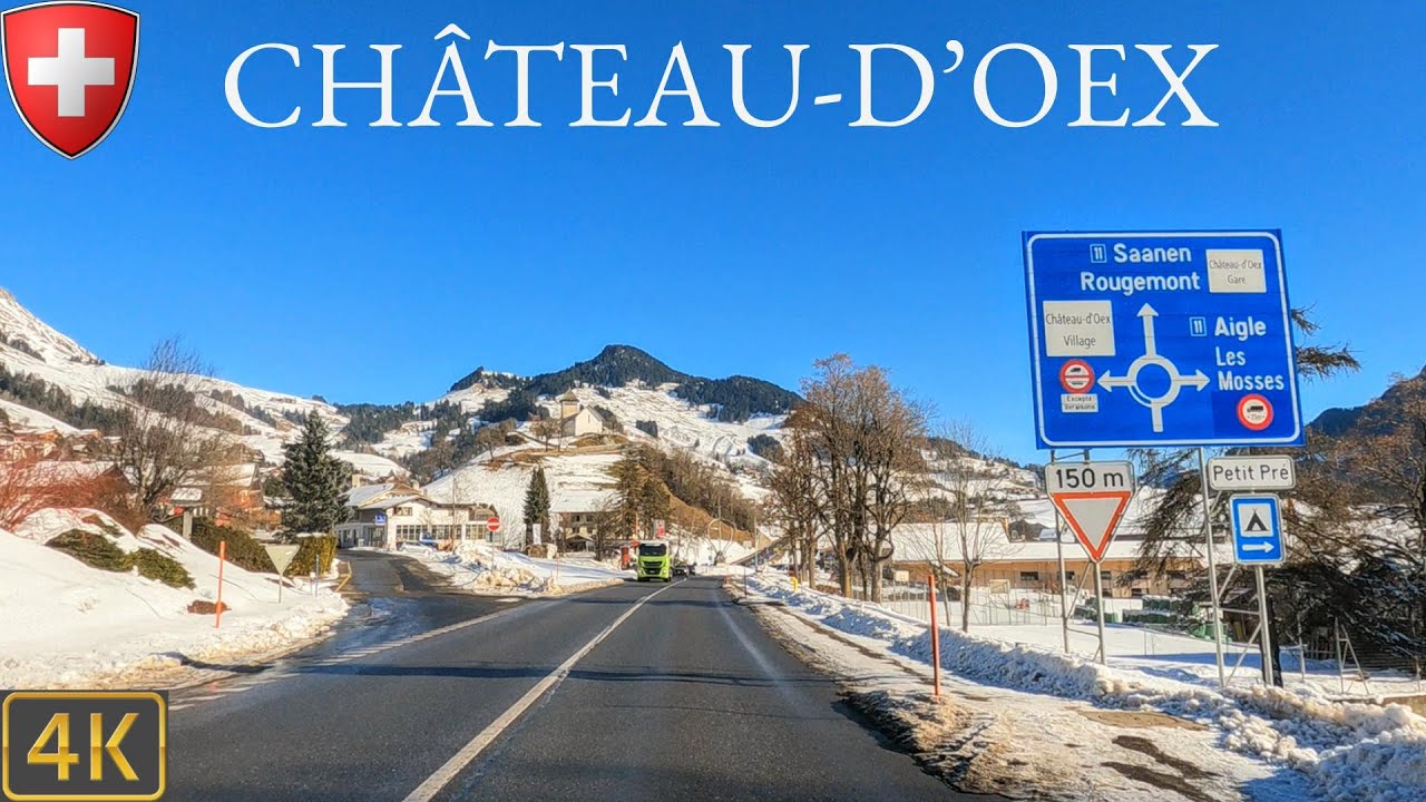 Driving Switzerland 🇨🇭 | Gruyère to Chateau-d'Oex 4K Scenic Drive