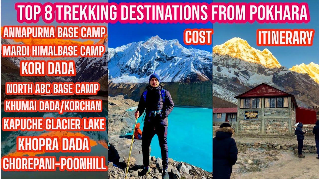 TOP 8 TREKKING DESTINATIONS FROM POKHARA || ITINERARY || BUDGET || top trekking place in nepal