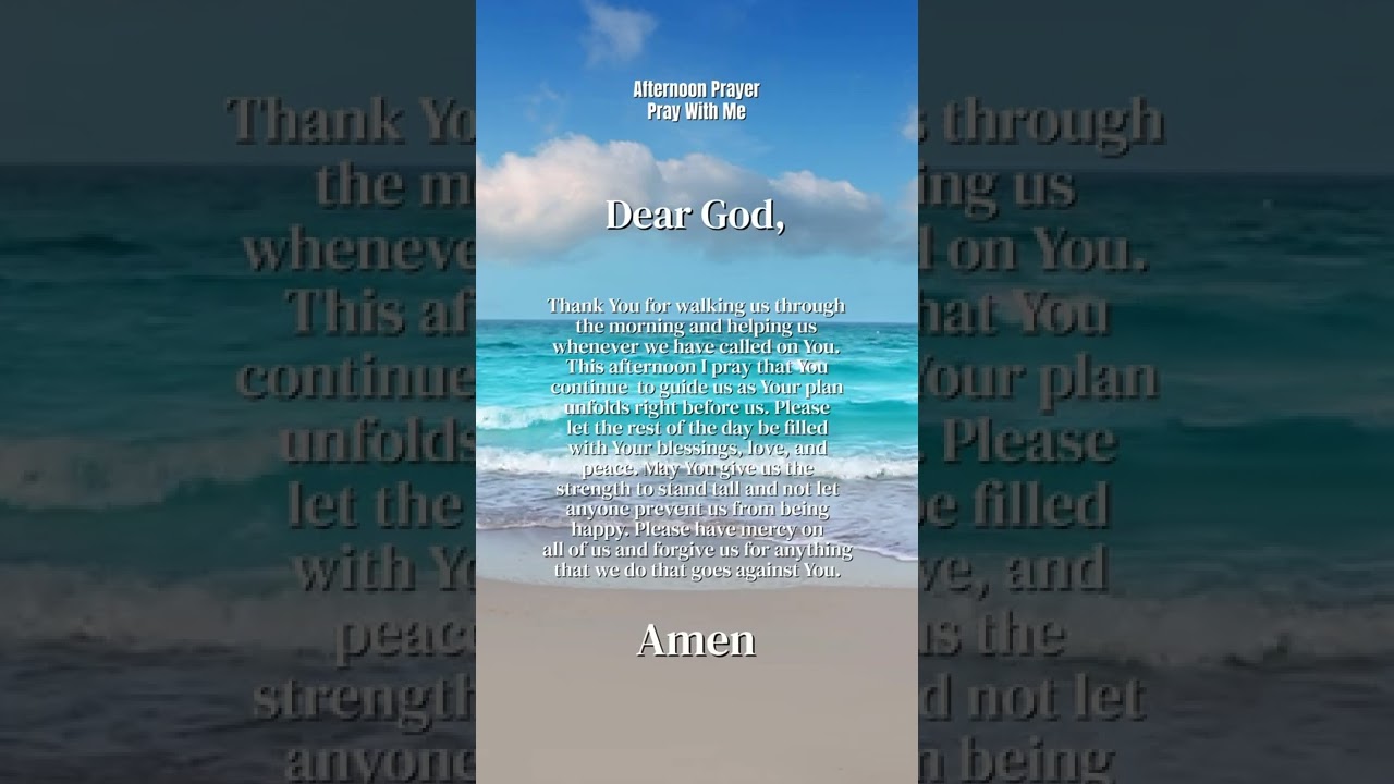 Afternoon Prayer, Midday Pray For Noon Prayer Time