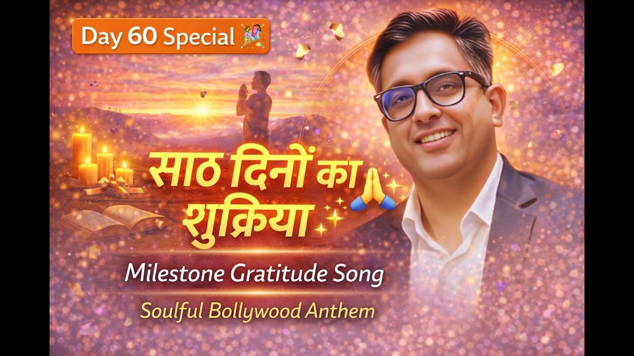 Day 60 Special | साठ दिनों का शुक्रिया | Heart Touching Gratitude | Soulful Bollywood Anthem 2026