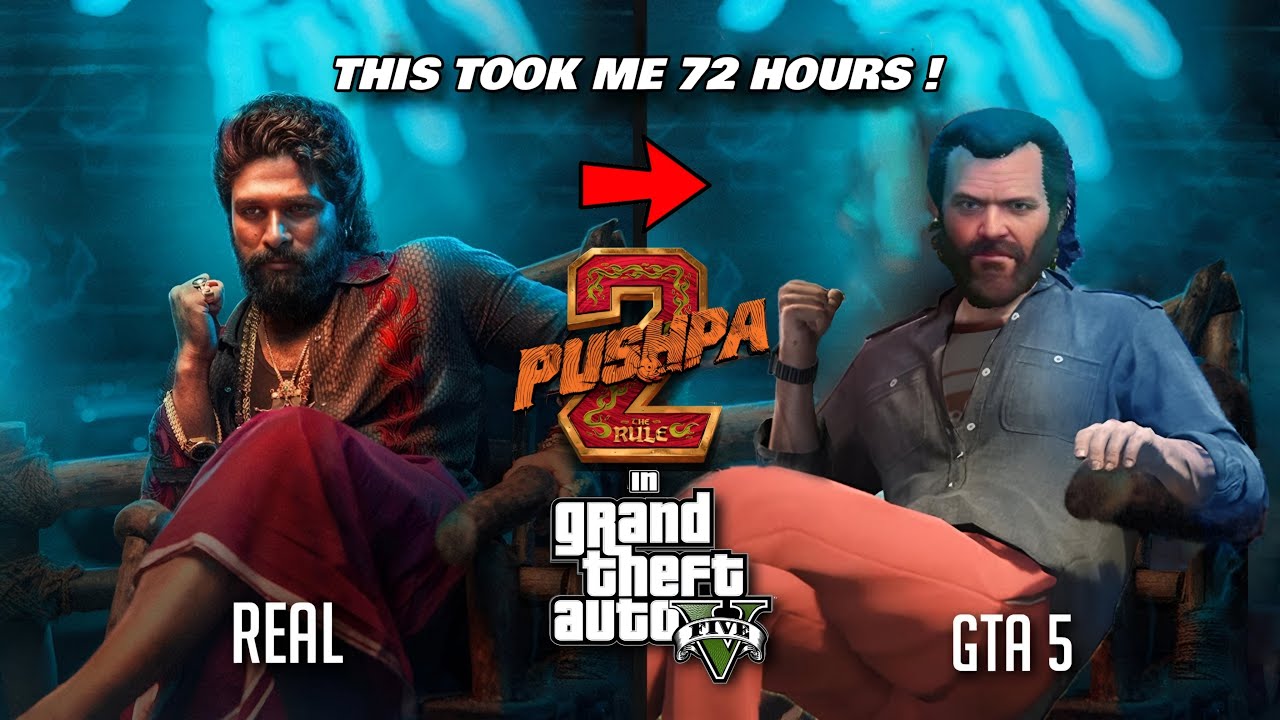 Pushpa 2 - The Rule Trailer x GTA 5 Recreation | Allu Arjun | 3sixTstation