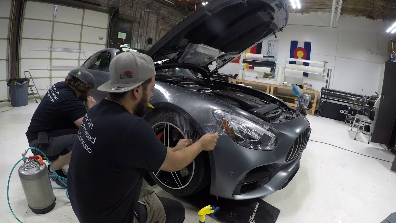 2018 AMG GTc Full car Matte PPF wrap