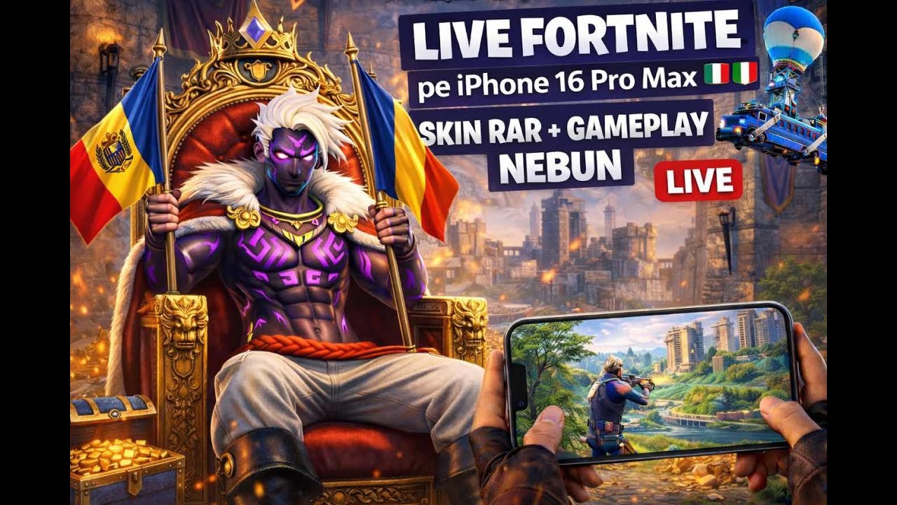 🎮 LIVE Fortnite 🇷🇴🇲🇩 | Tronul e ocupat azi