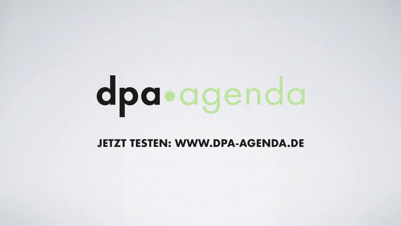 dpa-Agenda Tutorial