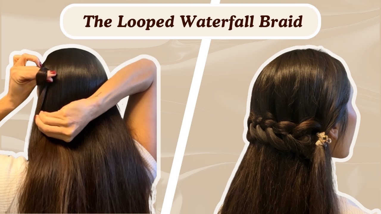 The Looped Waterfall Braid (So Much Easier!)