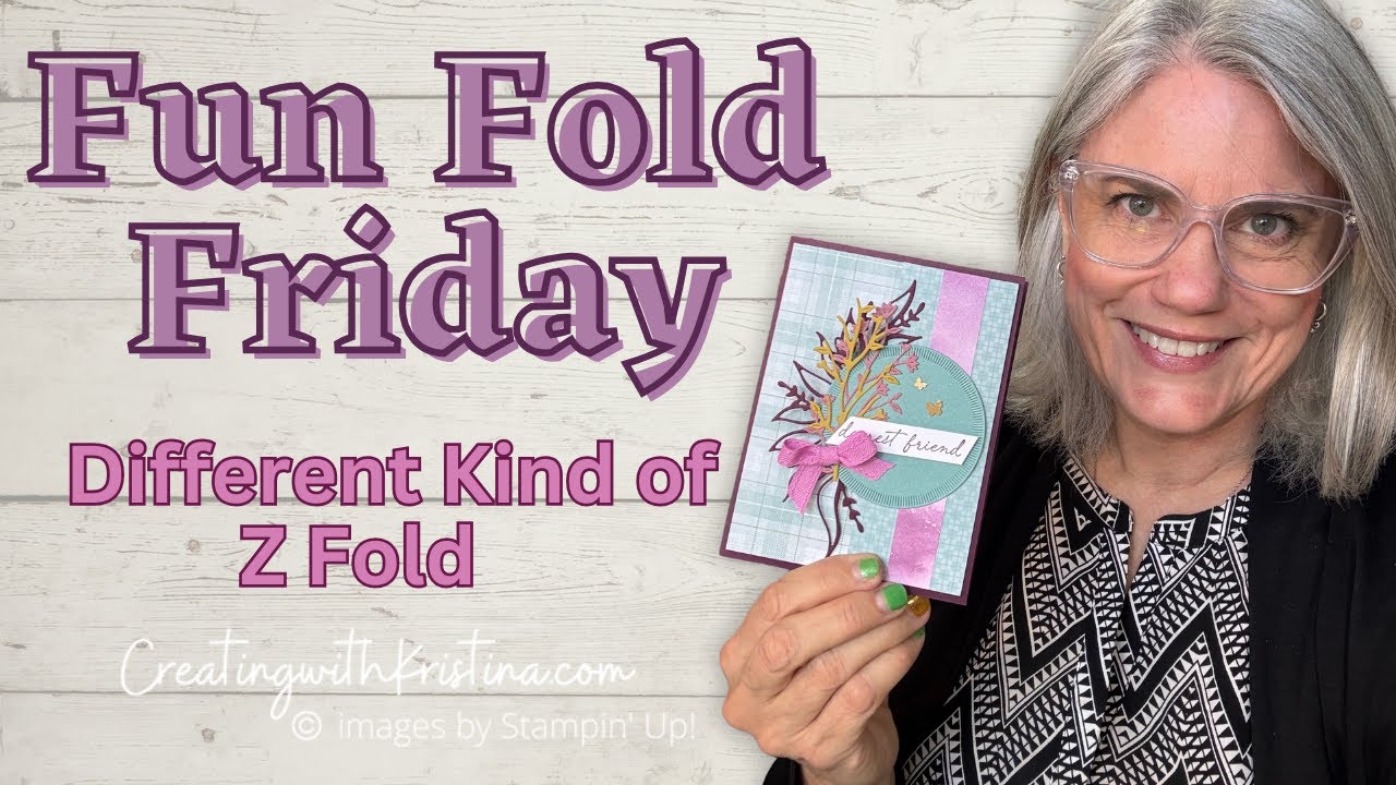 Unique Z Fold Card with Thoughtful Journey DSP | Fun Fold Friday Tutorial