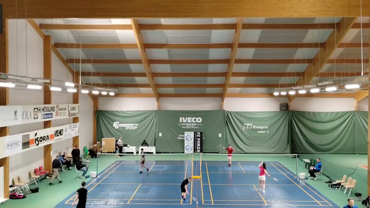 Badminton LIVE courts 3-4 | Tournament In Pietarsaari in Finland