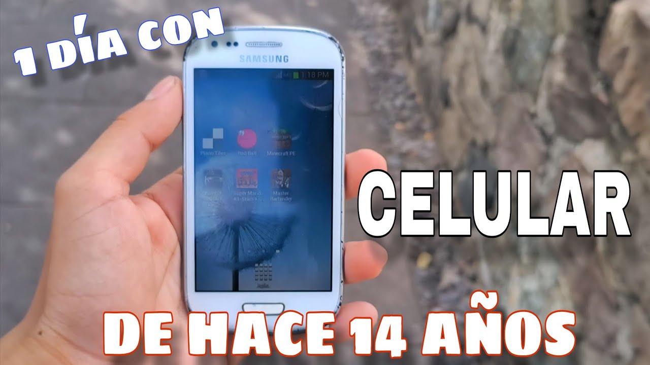 UN DÍA CON UN CELULAR DE HACE 14 AÑOS!!! 