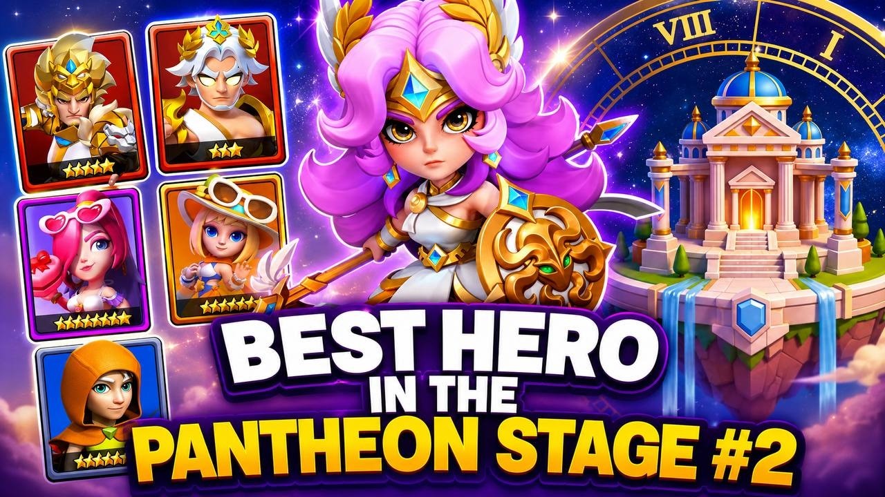 ARCHERO: STAGE #2 CHALLENGE PANTHEON! BEST HERO AND SKILLS! TIPS!