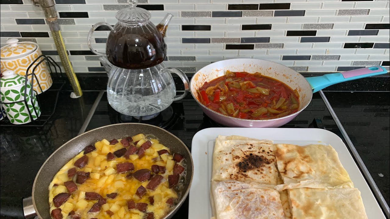 15 DAKİKA DA KAHVALTI HAZIR! (YENİ REKOR!) 🍳 🥞 | Gözleme, Patatesli Sucuklu Omlet, Biber Sote