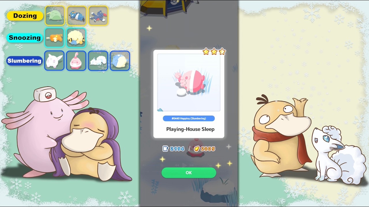 Pokémon Sleep - Snowdrop Tundra Day 04 - Happy Eggs and GGEX Thoughts