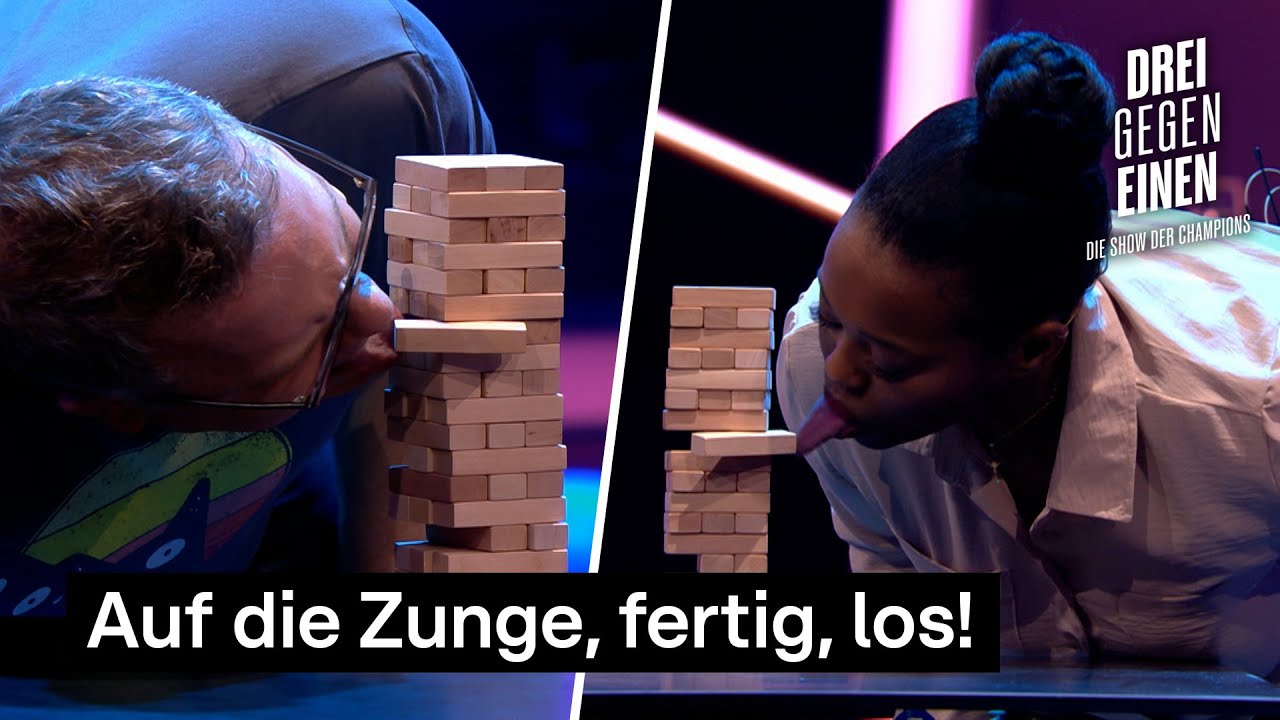 Im Kampf gegen die längste Zunge der Welt 👅 | Drei gegen Einen
