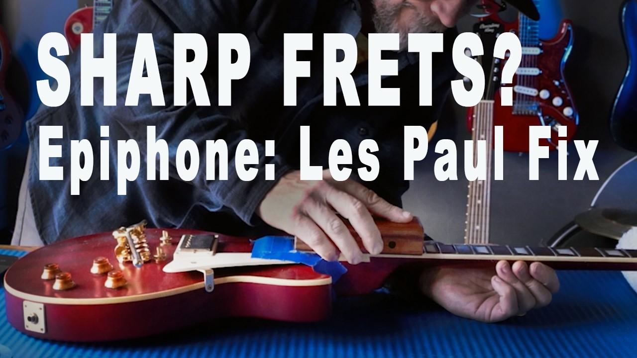Fixing Fret Sprout on an Epiphone Les Paul | Guitar Setup & Nut Adjustment