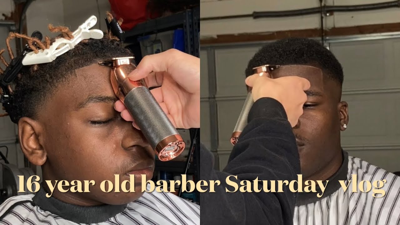 16 year old barber booked on a Saturday/ tapers n fadez