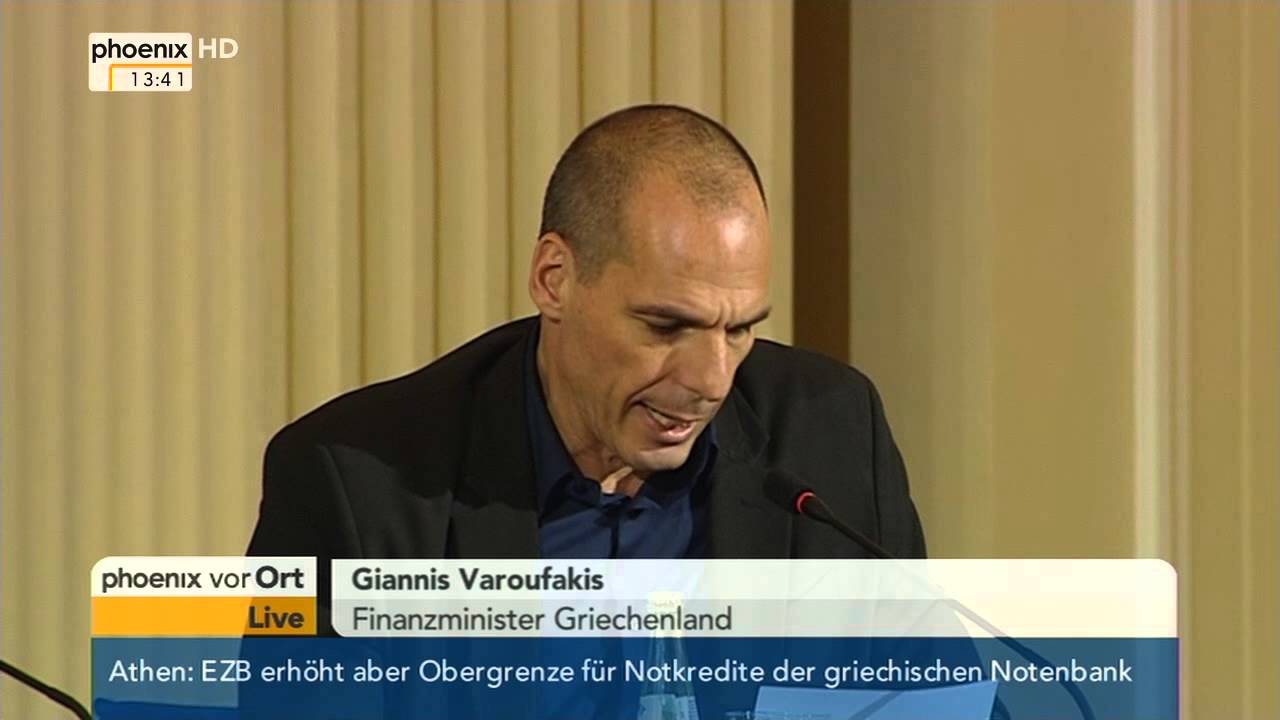 EU-Finanzpolitik: PK mit Wolfgang Schäuble und Yanis Varoufakis am 05.02.2015