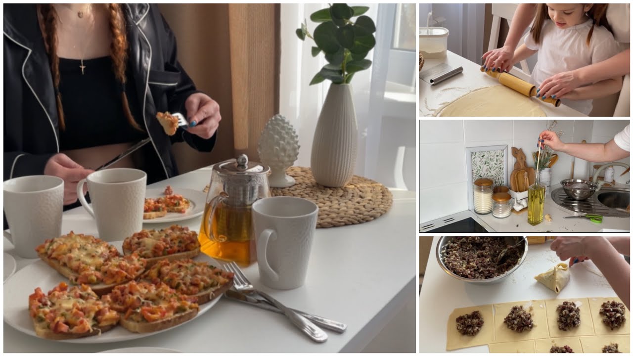 🧡УЮТНЫЙ ДОМАШНИЙ ВЛОГ: Готовлю завтрак, рецепт вкусных мантов #домашняярутина #домашнийвлог #еда