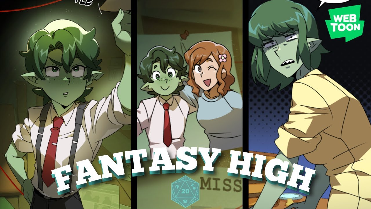 Fantasy High  ⌜ Episode 1 -  Detective Riz ⌟【 WEBTOON DUB 】