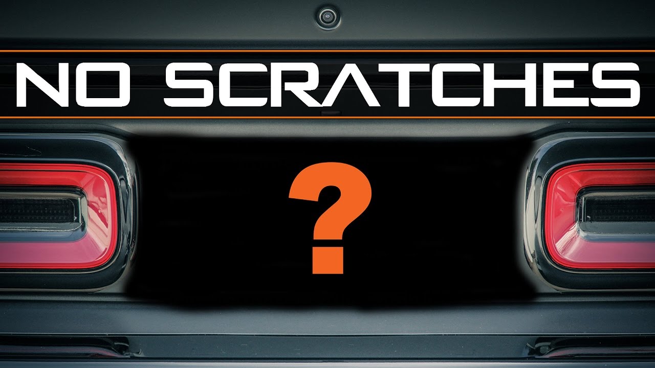 2015+ Challenger Trunk lid - Debadge and No More Scratches