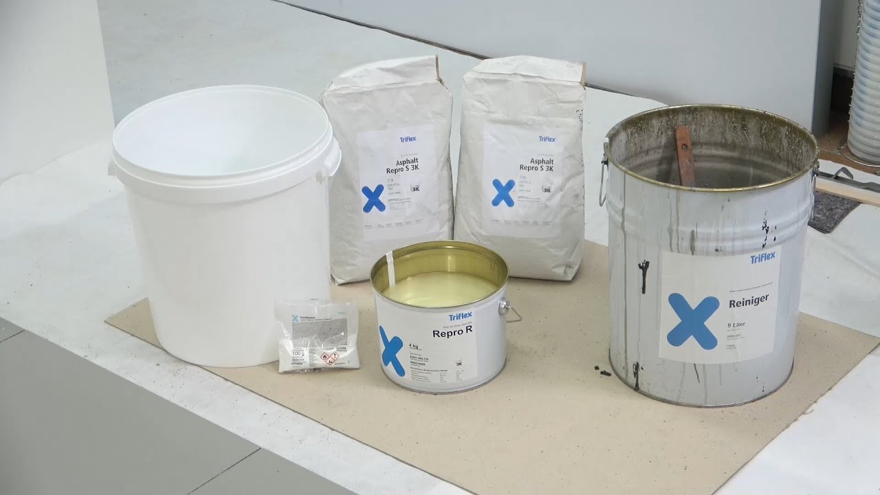 Triflex Infrastruktur - Das Anmischen