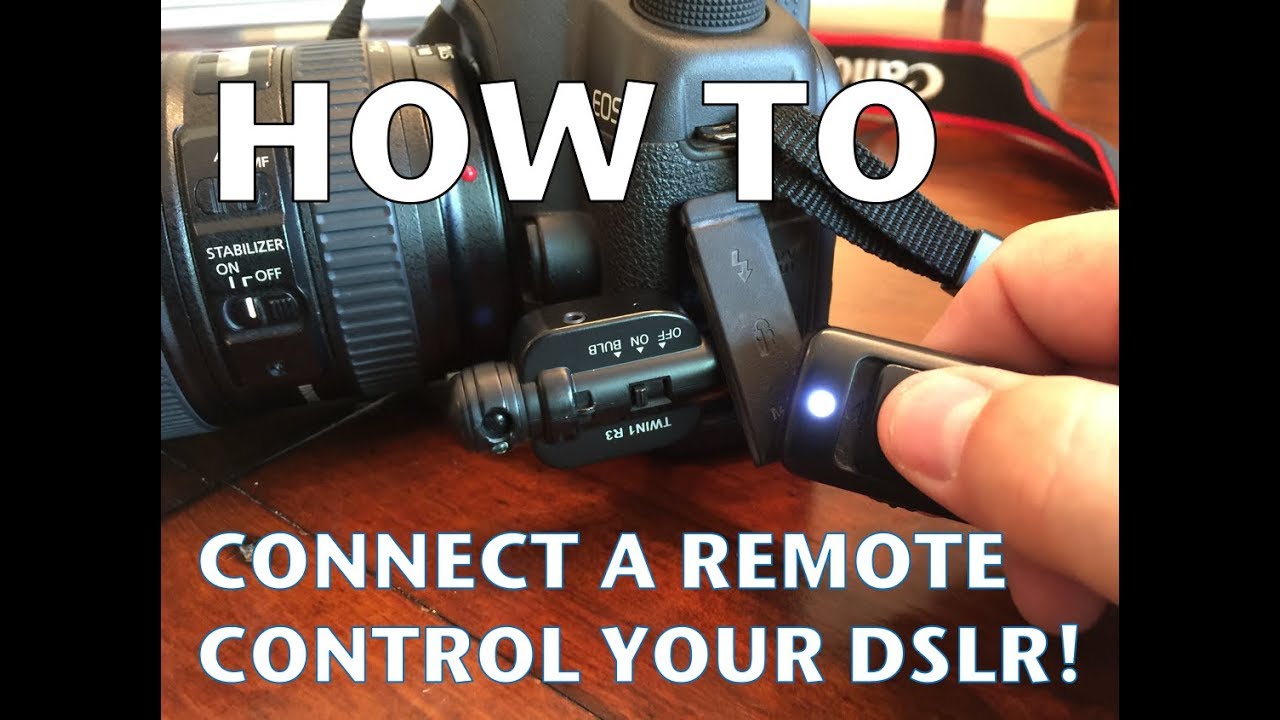 How to Setup a Remote Control on your DSLR - Canon 5D MkII