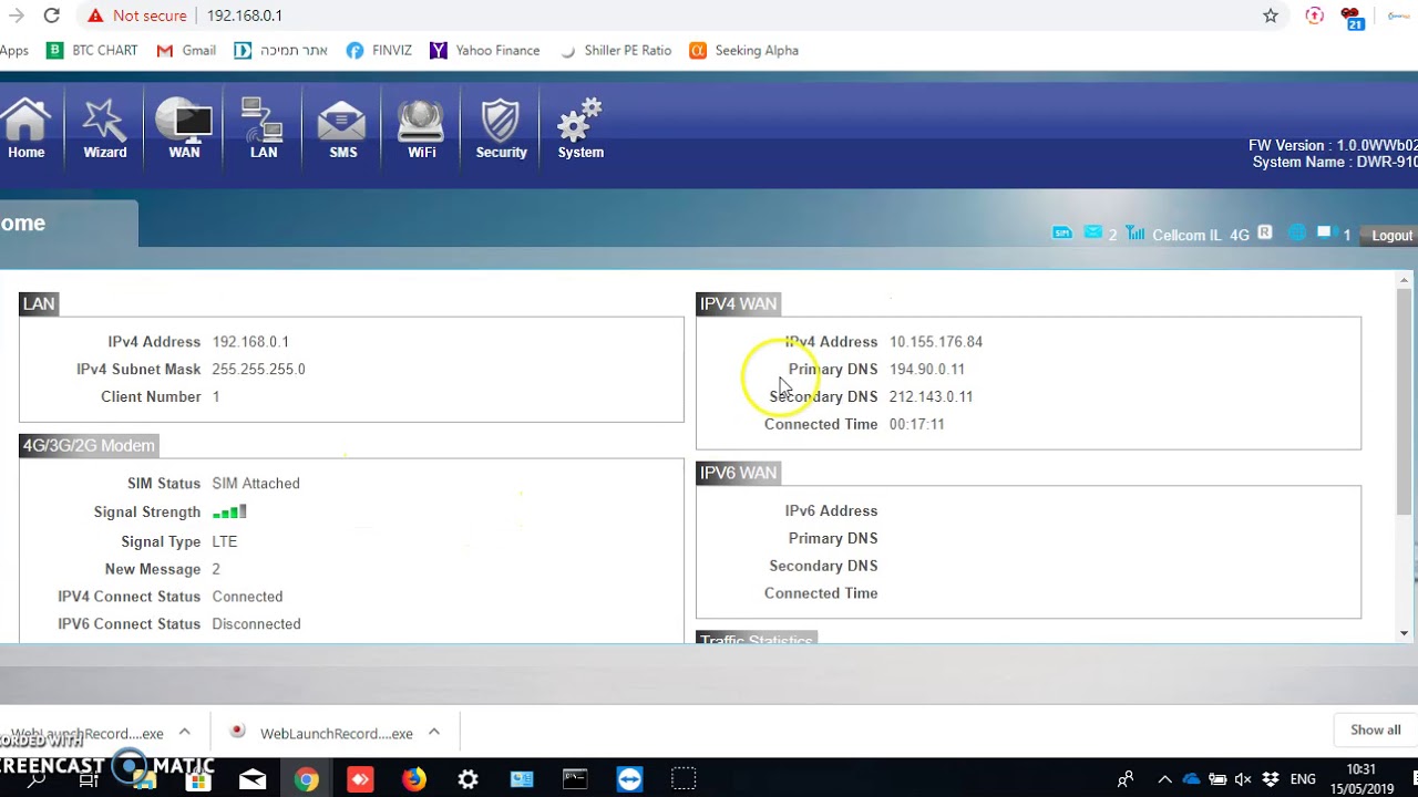 D-link - DWR 910  - WIFI  + APN Configuration