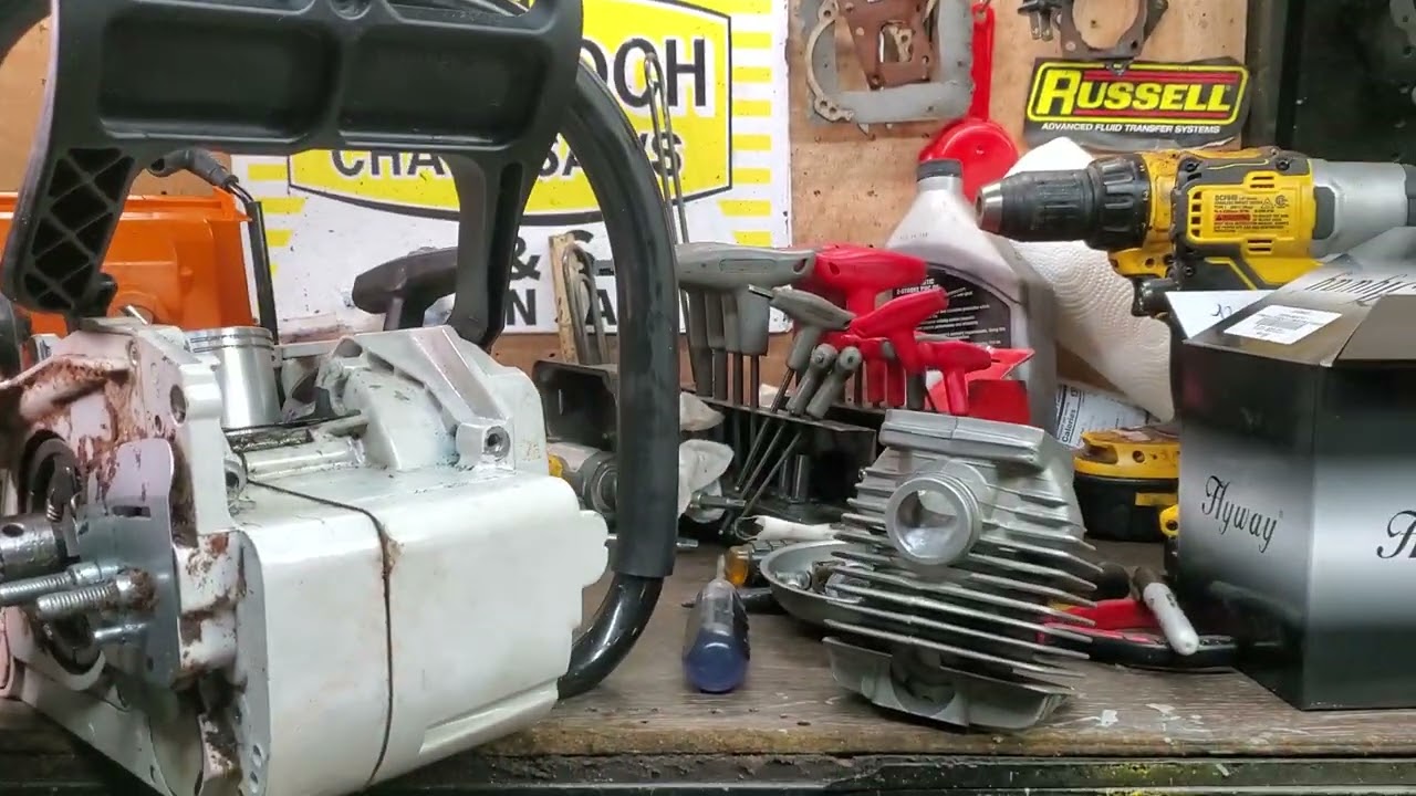Ported ms660 clone chainsaw Hyway Big bore Port work