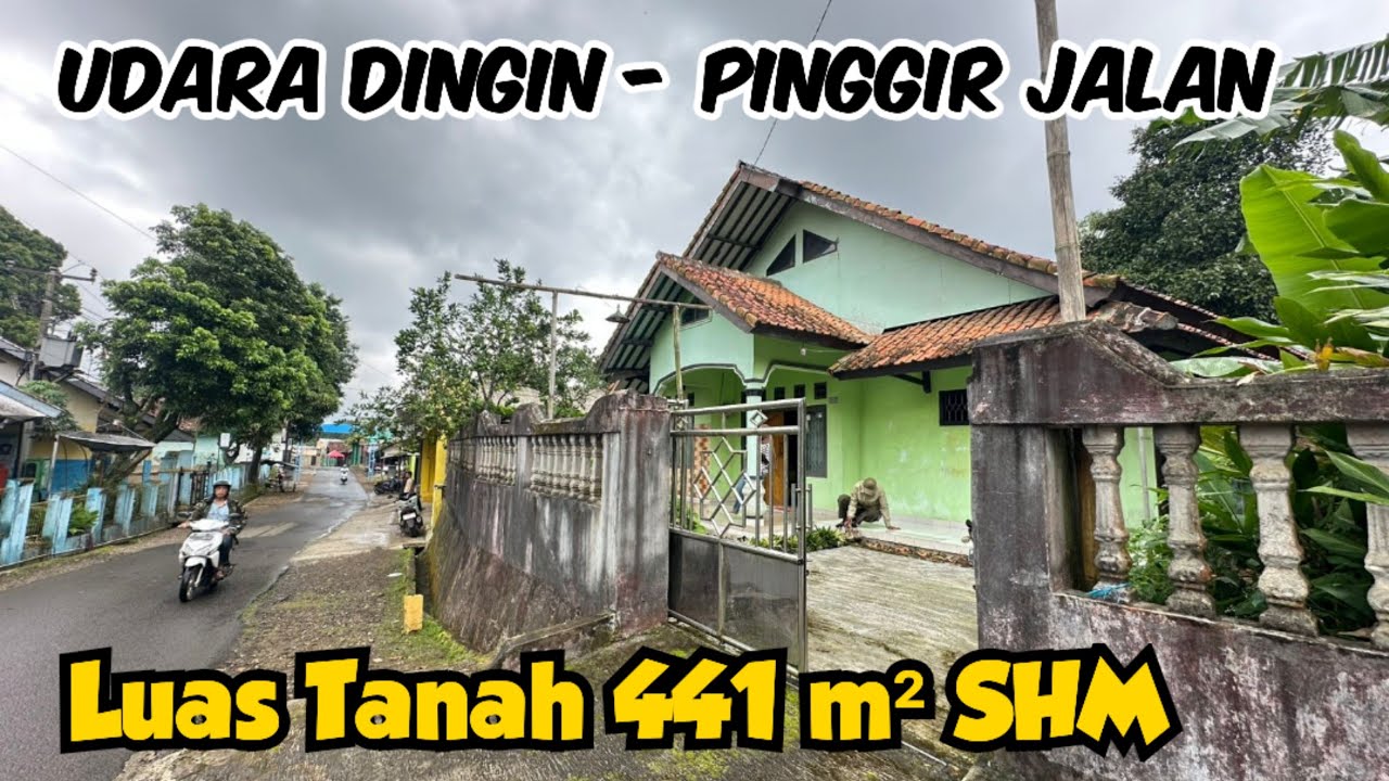 Jual Rumah Kampung Udara Dingin Pinggir Jalan Luas 441 m2 SHM Rp 480 Juta Nego Bojong Purwakarta 