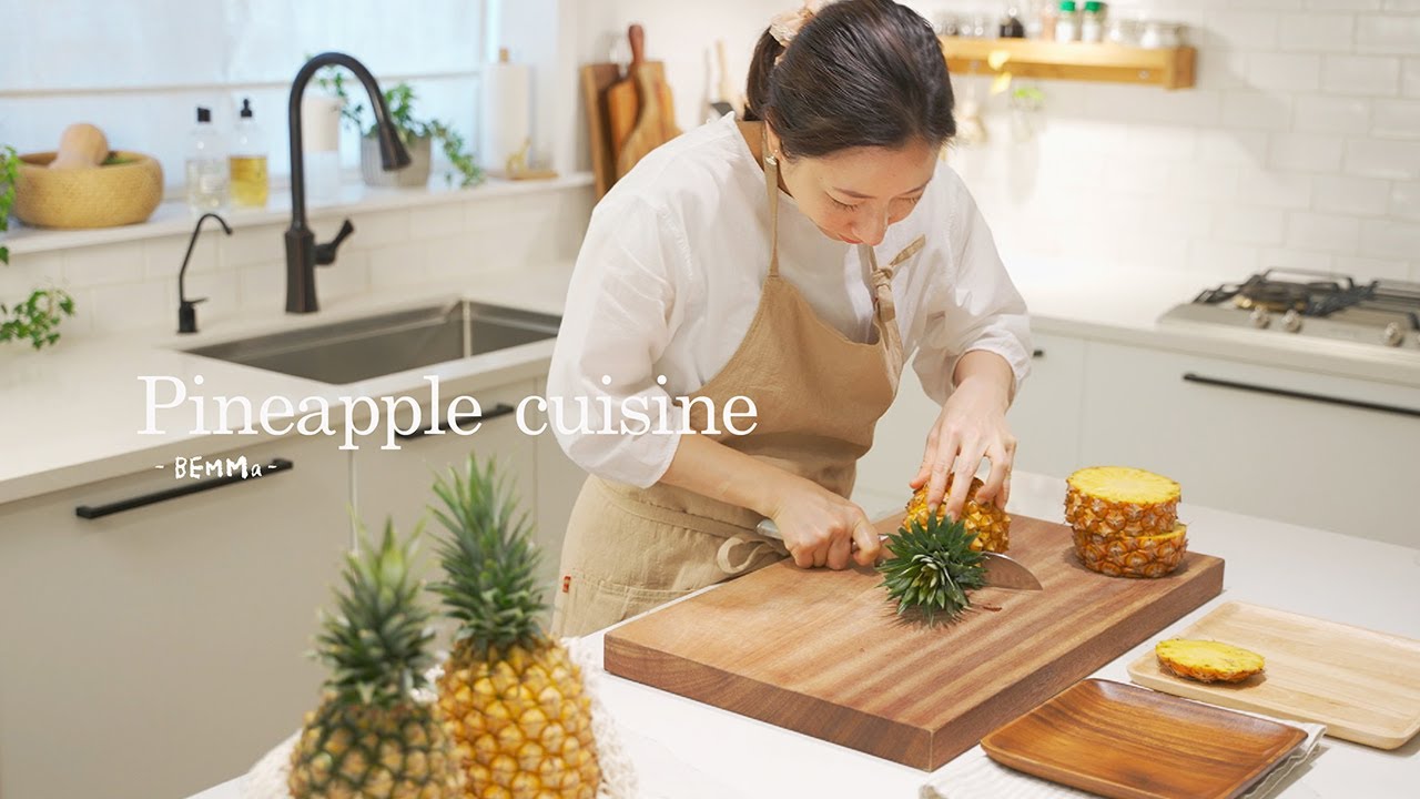 【雞肉料理#34】 3道🍍鳳梨家常料理｜涼拌鳳梨木耳｜鳳梨苦瓜雞湯(釀蔭鳳梨)｜鳳梨蝦仁炒飯