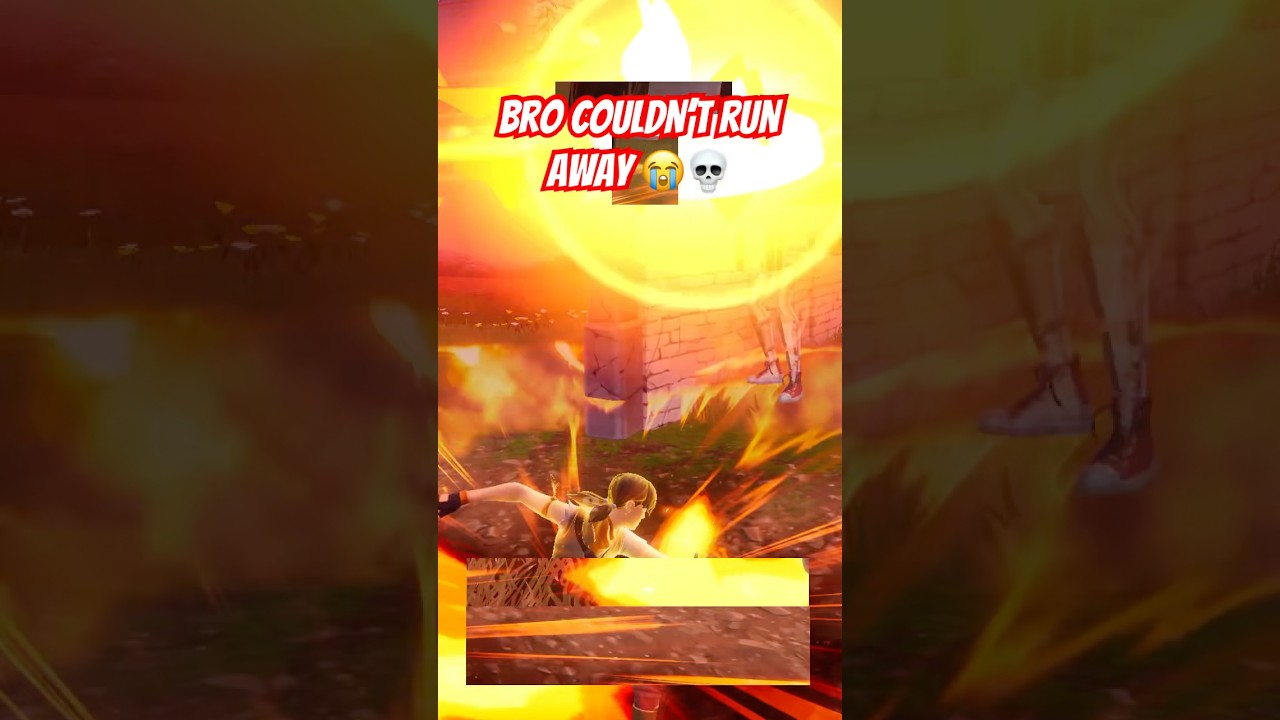 Flying Fire Kick is INSANE 💀 #fortnite #blitzroyale #fortniteclips