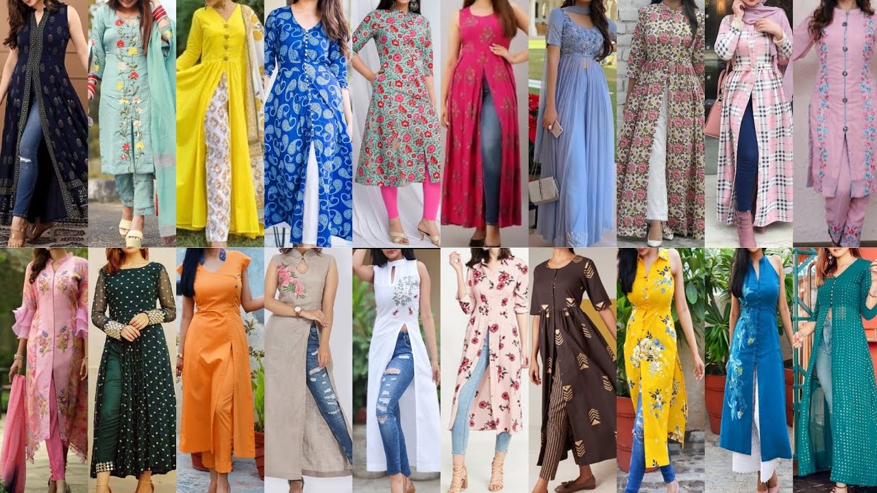 Simple Or Stylish Front Cut Kurti Design Ideas For Girls 2023