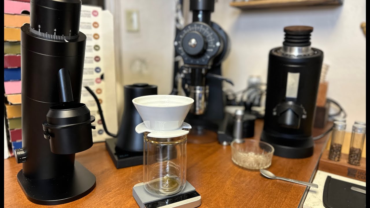Кофемолки Option O P64 против Turin DF83 против Mahlkonig EK43S | April Coffee Dripper