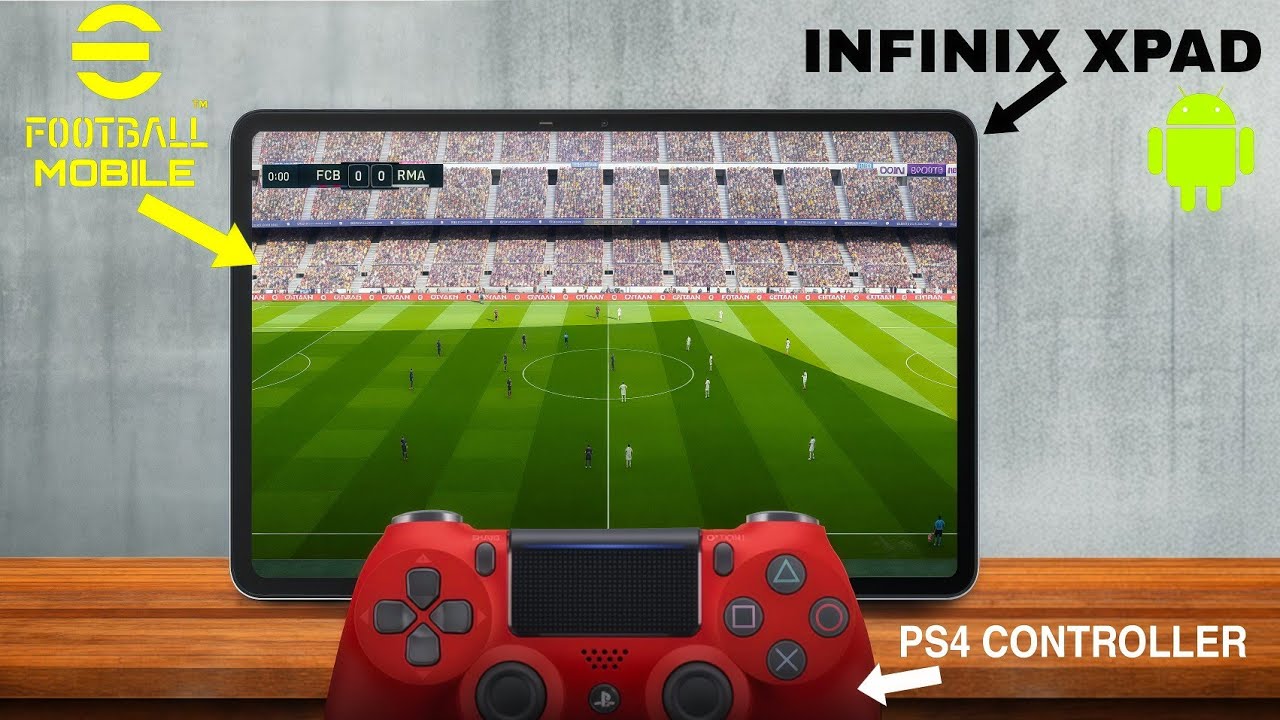 How to play Efootball mobile with Gamepad PS4 / PS3 controller