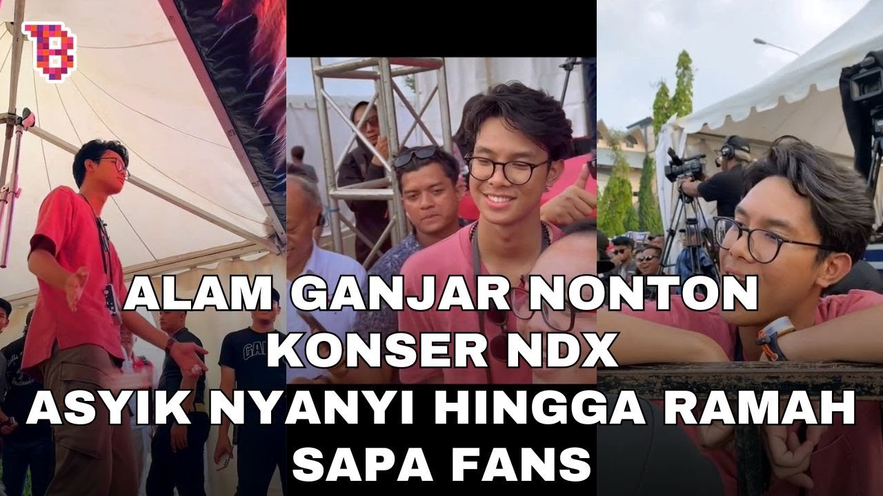 Alam Ganjar nonton konser NDX, nyanyi bareng hingga ramah sapa fans
