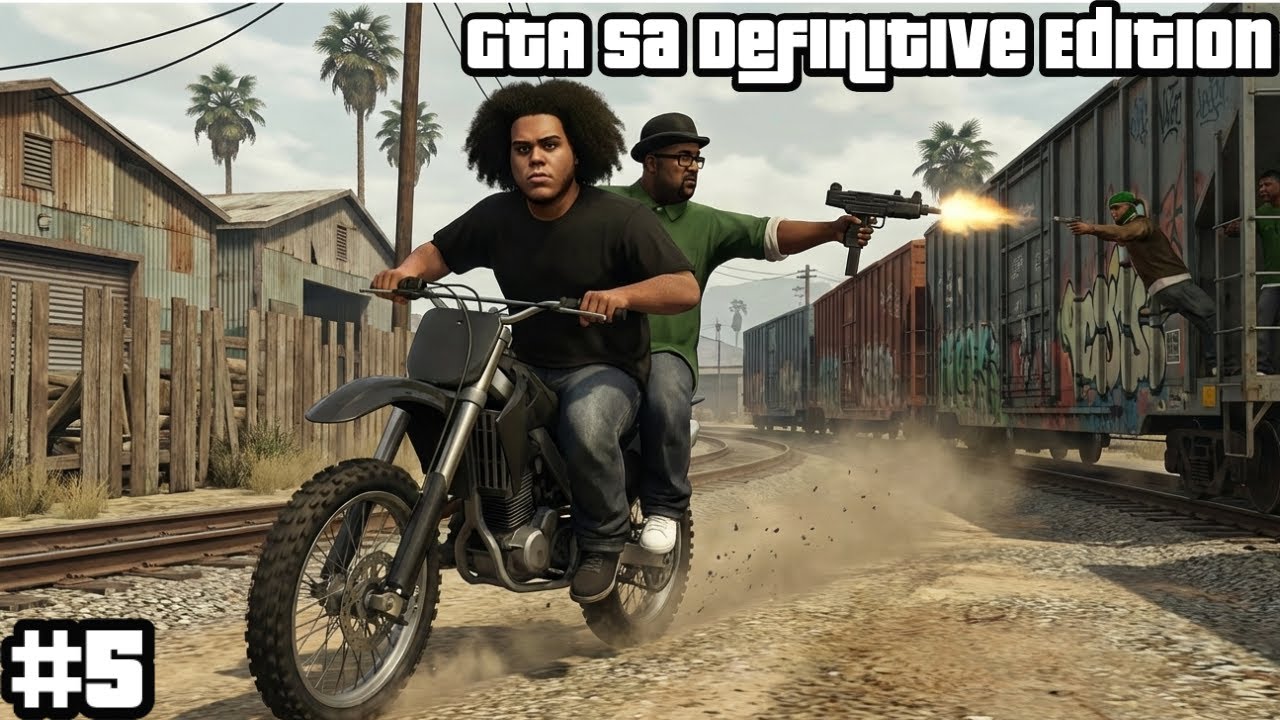 SEGUIMOS EL TREN Y LO LOGRAMOS - GTA San Andreas Definitive Edition #5
