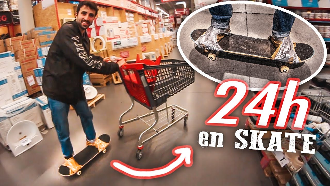 RETO 24h PEGADO A MI SKATE!