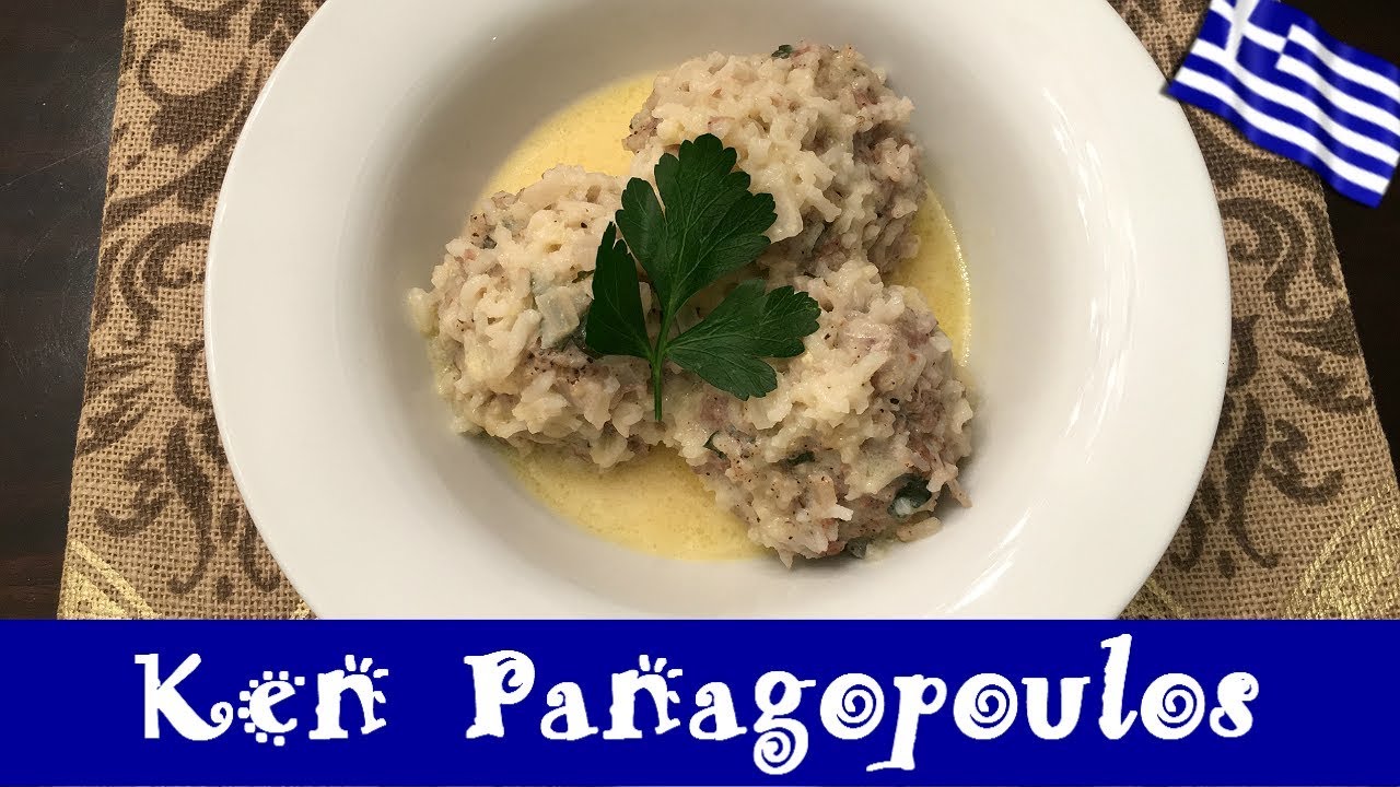 Yiouvarlakia Avgolemono - Greek Giouvarlakia Avgolemono Recipe