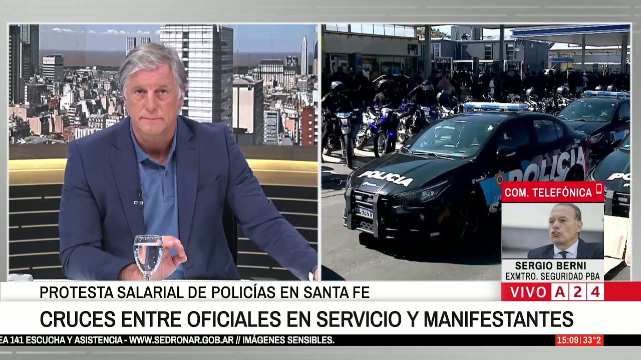 🔴 PROTESTA SALARIAL EN SANTA FE:VARIOS EFECTIVOS DEJARON DE PATRULLAR RECLAMANDO MEJORAS