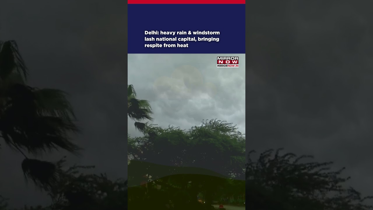 Delhi: Heavy Rain & Windstorm Lash National Capital, Bringing Respite From Heat | Watch #shorts