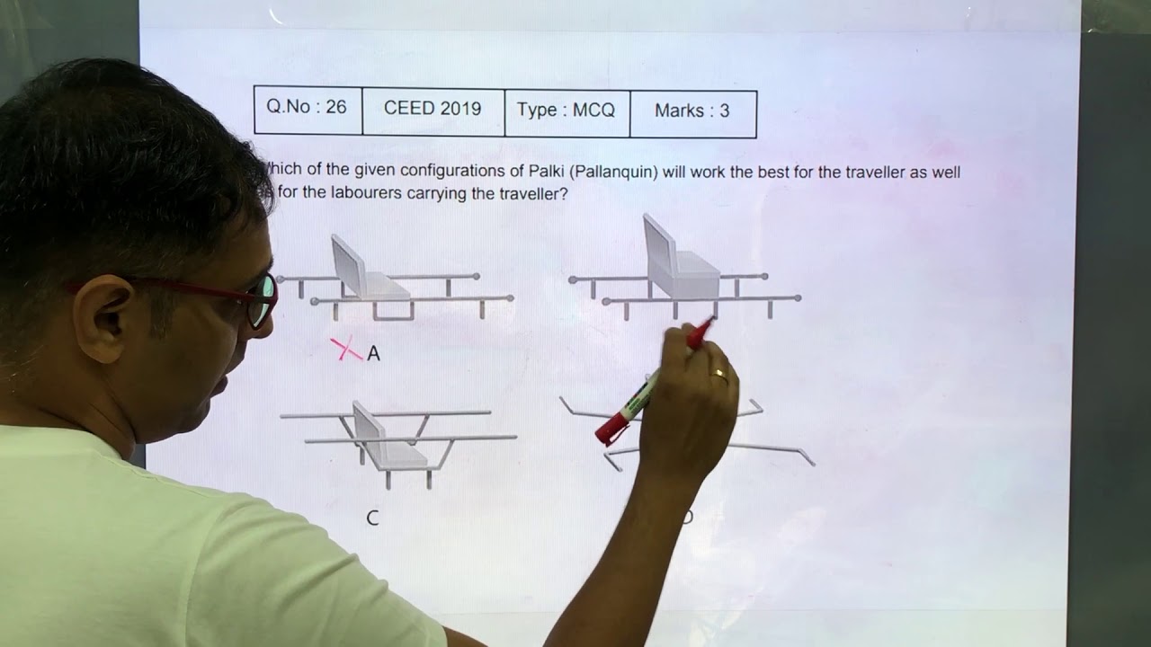 CEED 2019 Solved Paper - Solution for Question No. 26