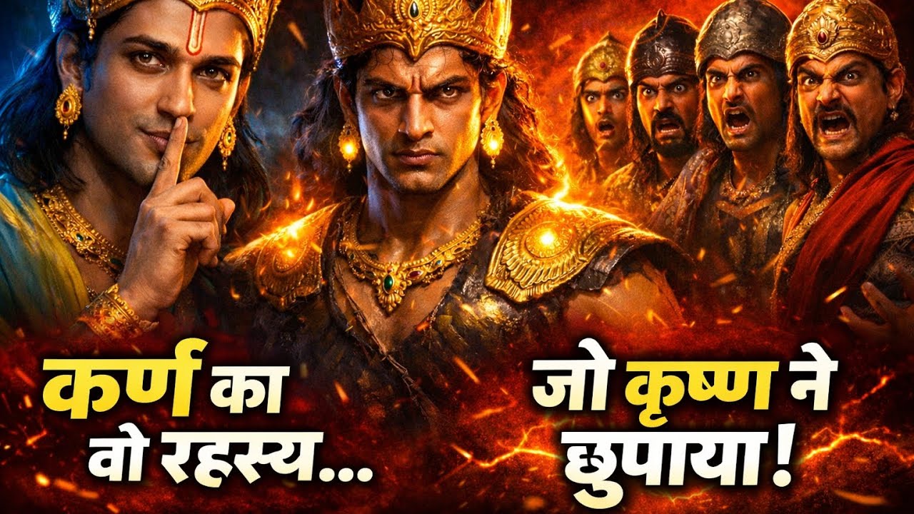 कृष्ण नें कर्ण का रहस्य पाण्डवों और कौरवों से क्युँ छुपाया #mahabharat #karna #viral #new
