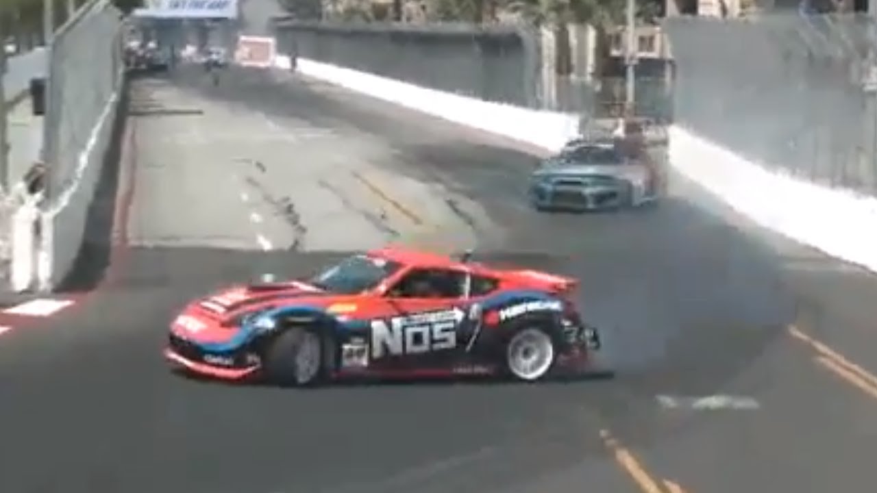 TONY ANGELO vs CHRIS FORSBERG During Top 32 2012 Formula Drift Round 1 @ Long Beach California
