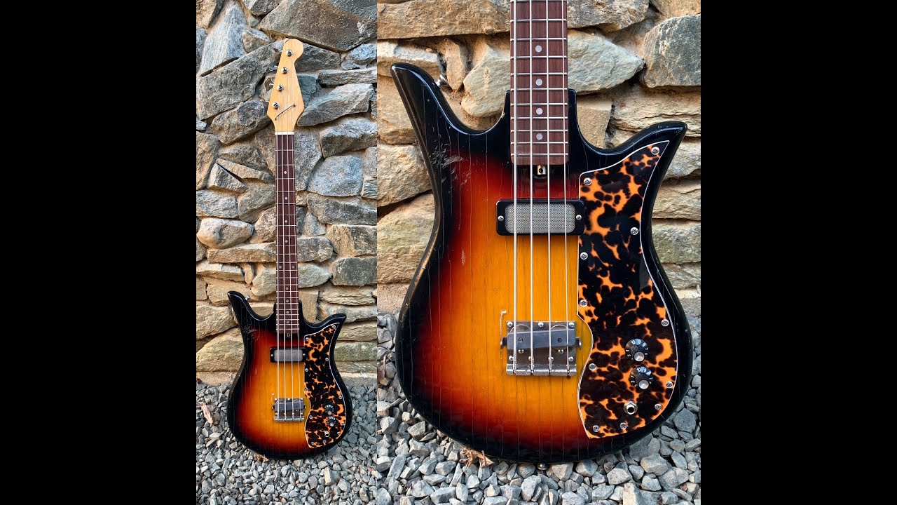 Teisco Tulip Bass Guitar