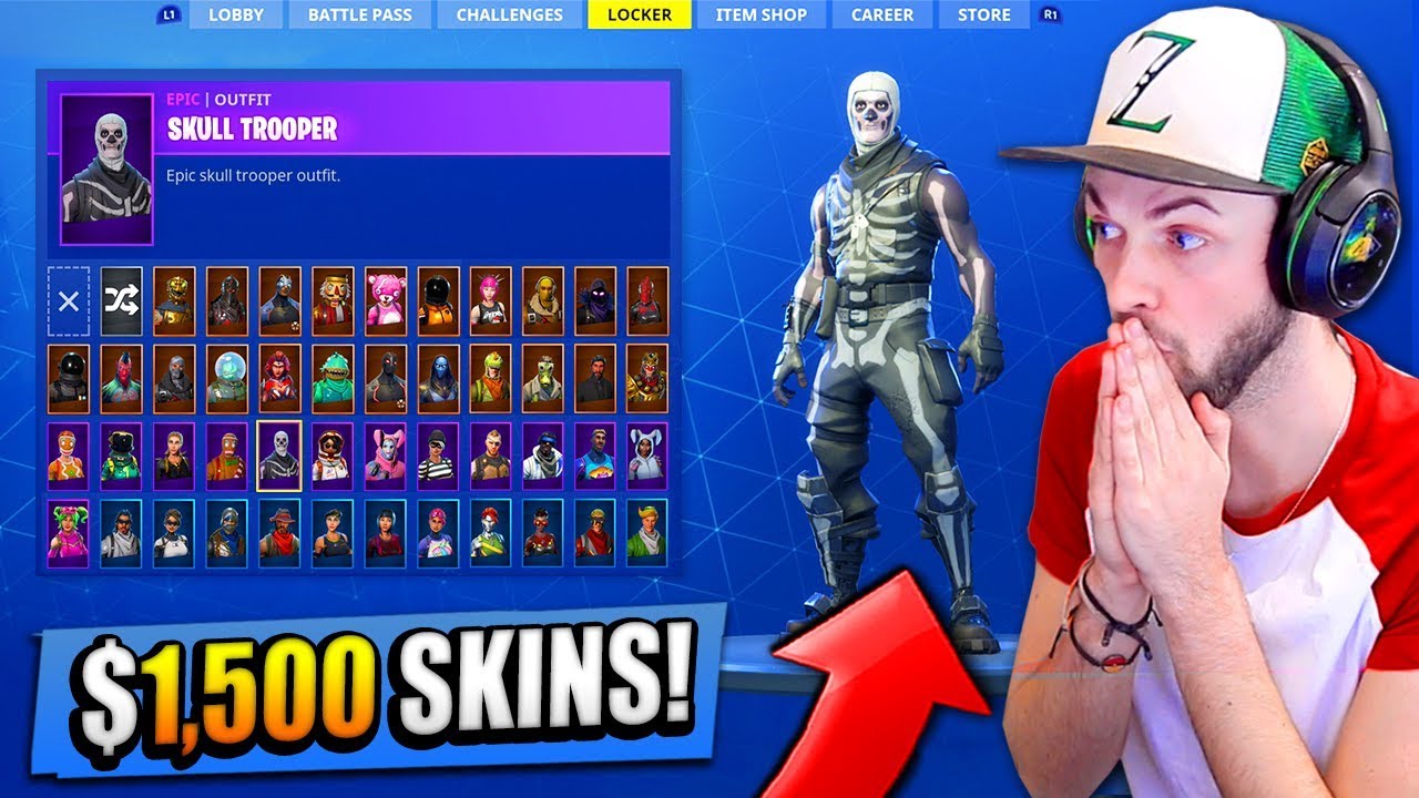 Ali-A's $1,500 SKIN COLLECTION! - Fortnite: Battle Royale (RARE SKINS)