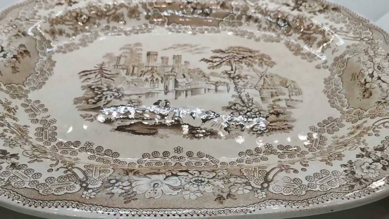 200 Year Old Clyde Pottery Company British Rivers Platter