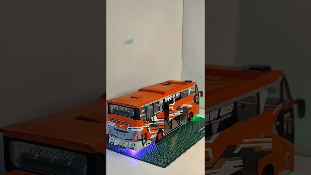 Miniatur Bus Cuma DARI KARDUS 😋, 