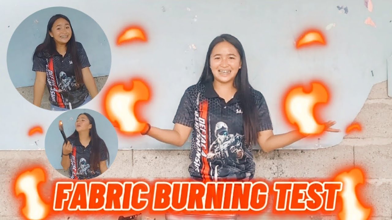 FABRIC BURNING TEST| JOSE MARIA COLLEGE | BY: ELMARIE JANE U. TAPIC