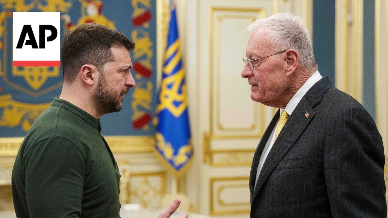 Zelenskyy greets Trump&rsquo;s Ukraine envoy but press conference cancelled