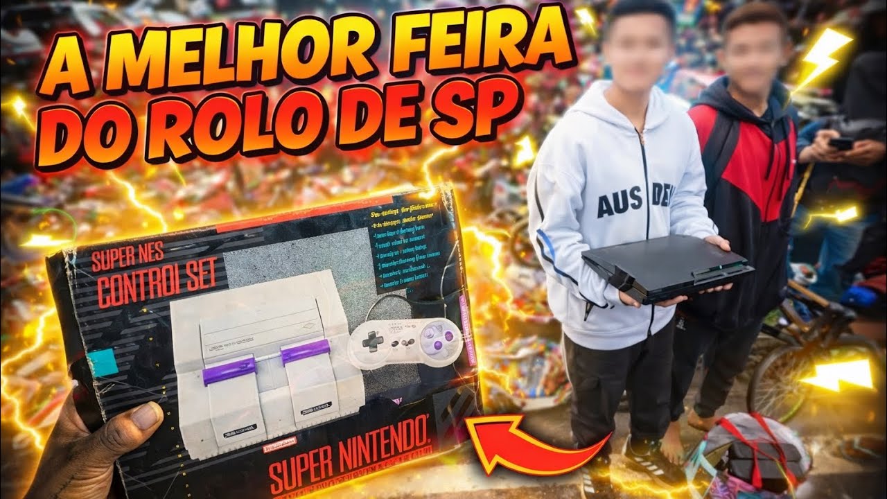CA&Ccedil;ADA GAMER NA MELHOR FEIRA DO ROLO DE S&Atilde;O PAULO COMPREI TELEVIS&Atilde;O POR 50,00 reias e videogame 