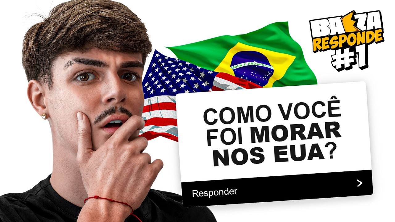 COMO EU VIM MORAR NOS EUA?! 🇺🇸🇧🇷 (BAEZA RESPONDE #1)